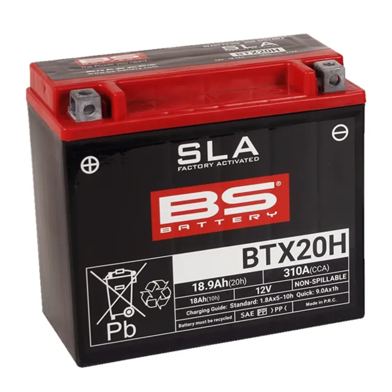 Akce Továrně aktivovaná motocyklová baterie BS-BATTERY BTX20H (FA) (YTX20H (FA))