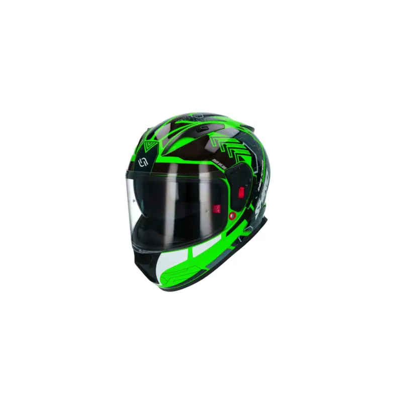 Zlevněný SHIRO integrální přilba Sh-605 Potenza Green