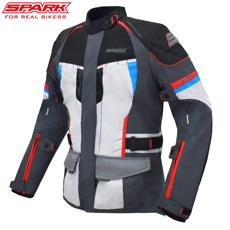 Expresní Doručení SPARK dámská textilní moto bunda VIOLA trikolora