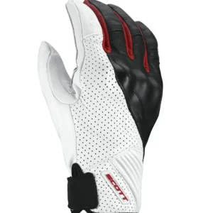 Zlevněný SCOTT Pánské moto rukavice glove LANE 2 white red