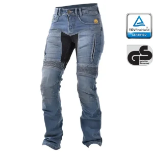 Sezónní Sleva TRILOBITE dámské kalhoty 661 PARADO SLIM FIT modré