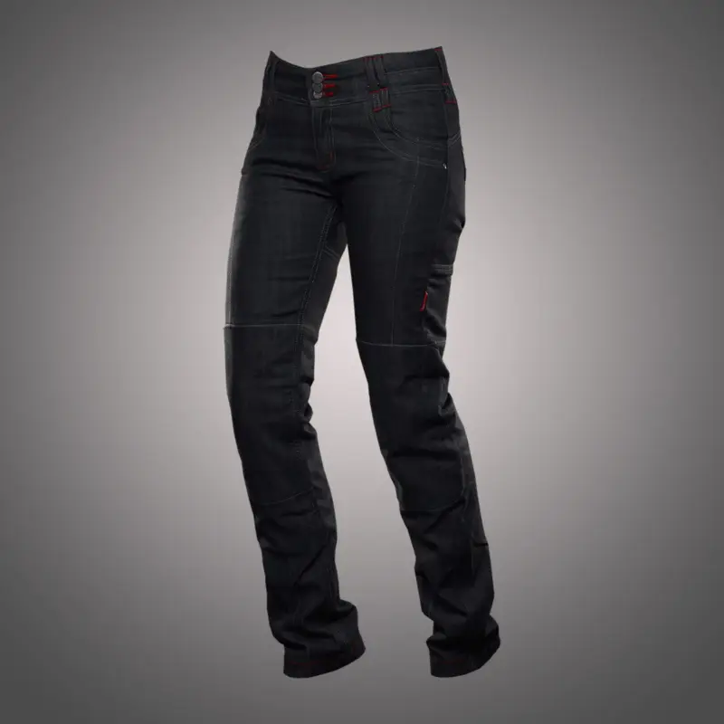 4SR Dámské kevlarové moto jeansy Cool Lady černé Jen Po Omezenou Doba