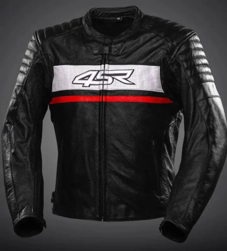 Omezená Nabídka 4SR Pánská kožená moto bunda ROADSTER III RED