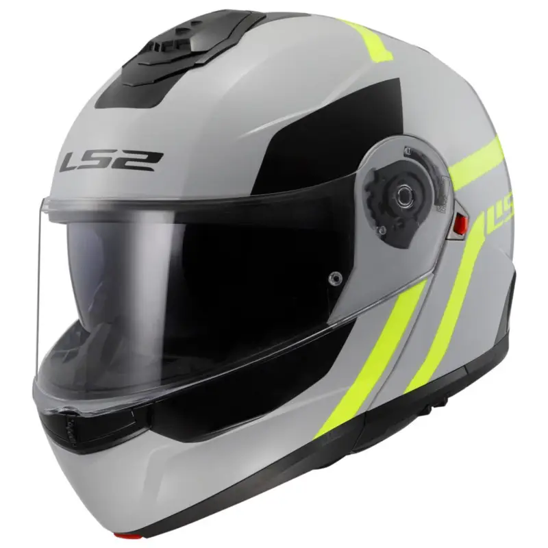 LS2 Výklopná moto přilba FF908 STROBE II AUTOX GREY H-V YELLOW Akční Nabídka