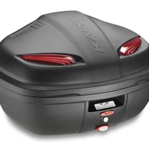 Cenově Výhodný MONOLOCK TopCase - 47l, KAPPA (černý, červené odrazky, kompozit)