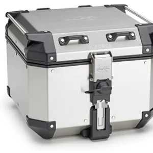 Bezpečná Platba MONOKEY TopCase K-FORCE - 42l, KAPPA (stříbrný, hliník, 40,9x32,3x45,4 cm)