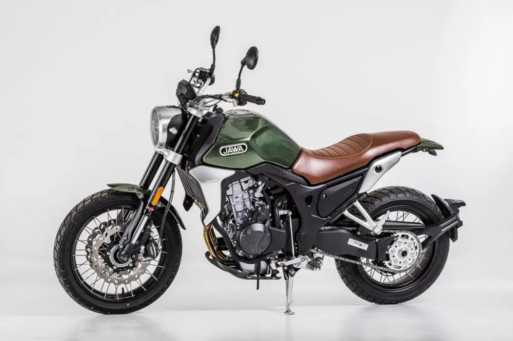 JAWA RVM 500 Scrambler zelená E5 Nejprodávanější