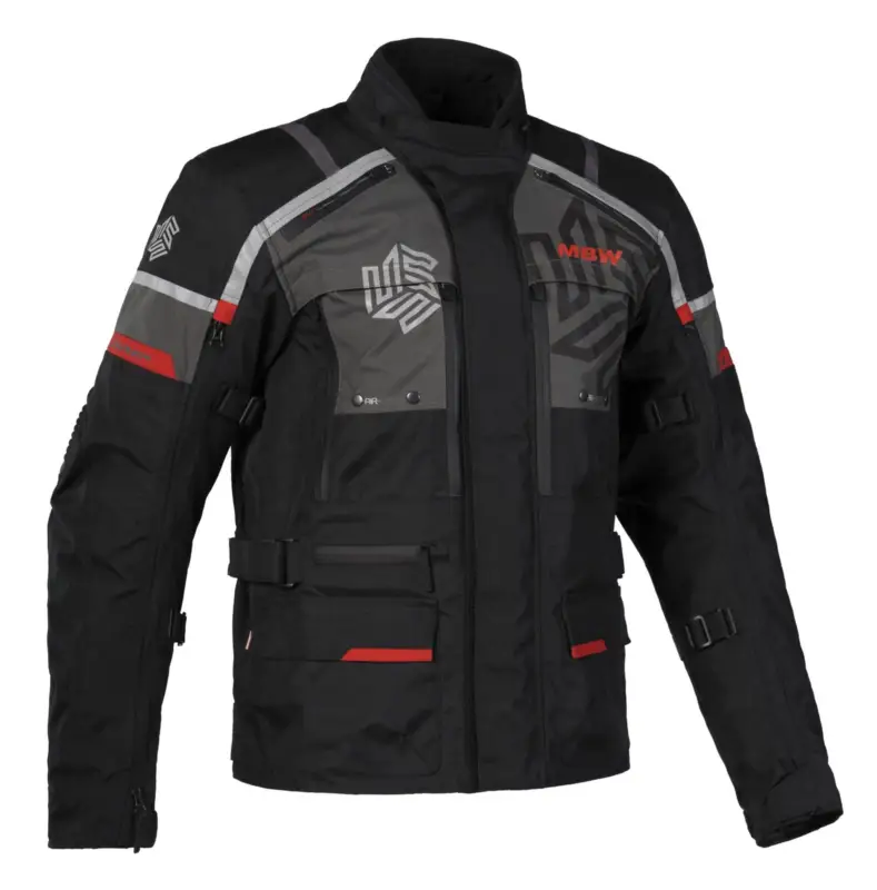 MBW Pánská textilní moto bunda MEMPHIS BLACK Nejprodávanější
