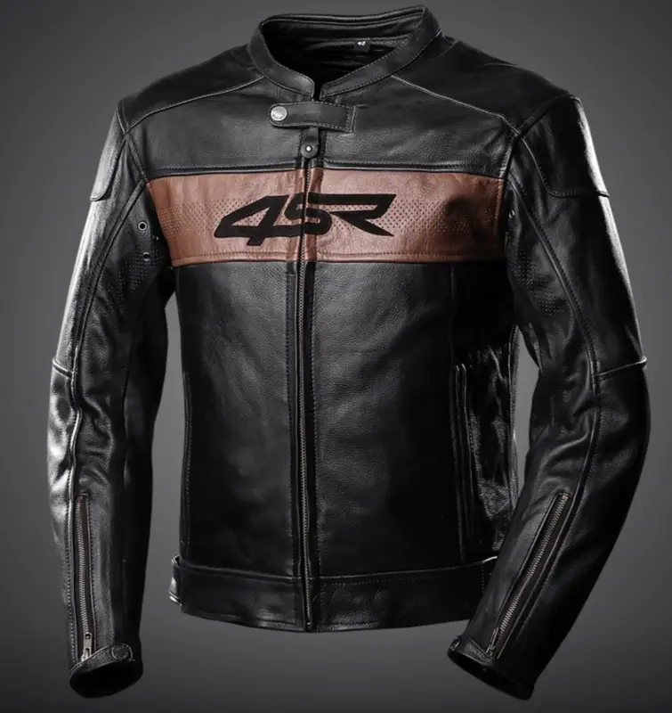 Koupit Online 4SR Pánská kožená moto bunda Hooligan Brown