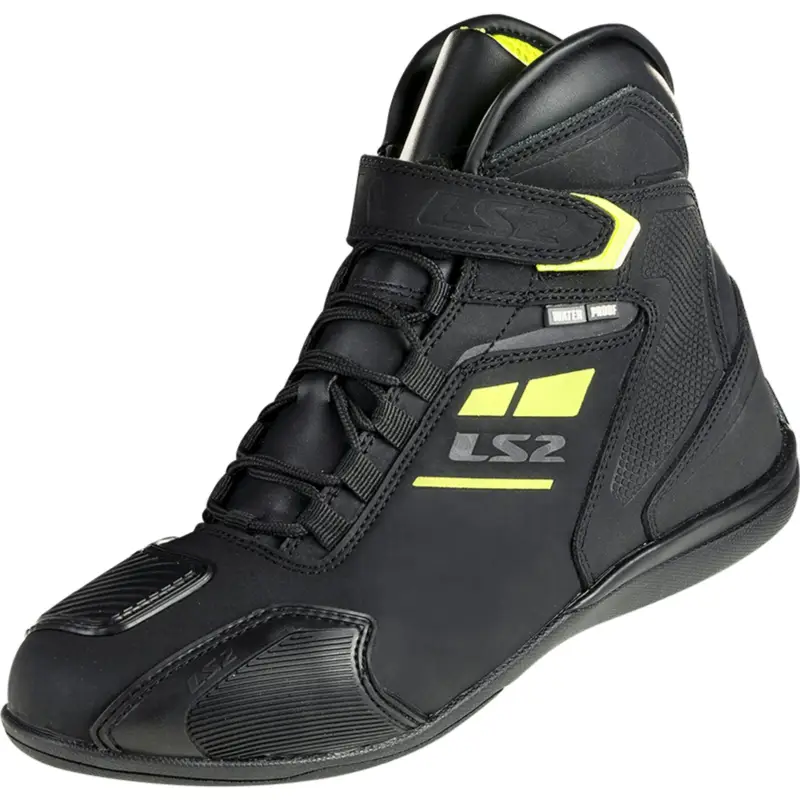 Sezónní Sleva LS2 moto boty Garra Man Boots Waterproof black/fluo yellow