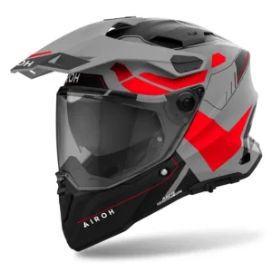 Autentický AIROH Enduro moto přilba COMMANDER 2 Reveal matná červená fluo