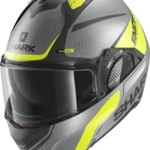 SHARK Překlopná moto přilba EVO-GT Encke Anthracite/Yellow/Black Tovární Cena