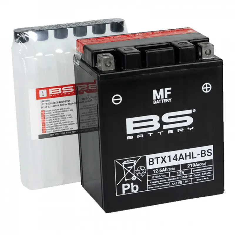 Odeslání Ihned Bezúdržbová motocyklová baterie BS-BATTERY BTX14AHL-BS