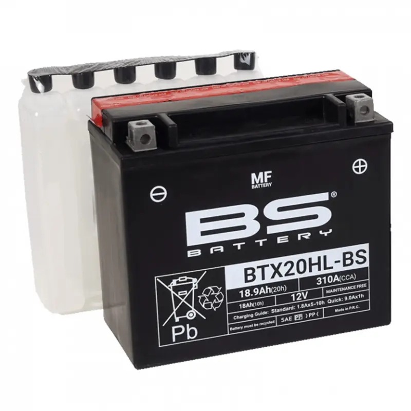 Bezúdržbová motocyklová baterie BS-BATTERY BTX20HL-BS Akční Nabídka