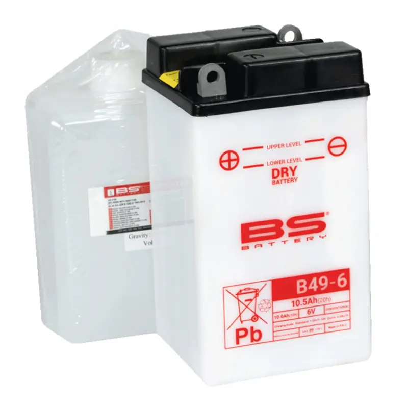 Konvenční motocyklová baterie BS-BATTERY B49-6 Včetně balení kyseliny Přímo Od Výrobce