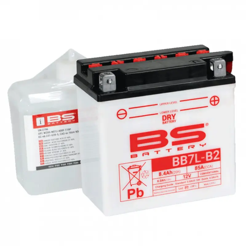 Oblíbený Konvenční motocyklová baterie BS-BATTERY BB7L-B2 Včetně balení kyseliny