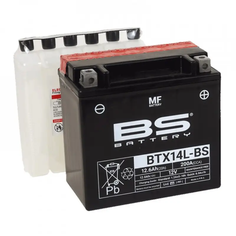 Akční Nabídka Bezúdržbová motocyklová baterie BS-BATTERY BTX14L-BS