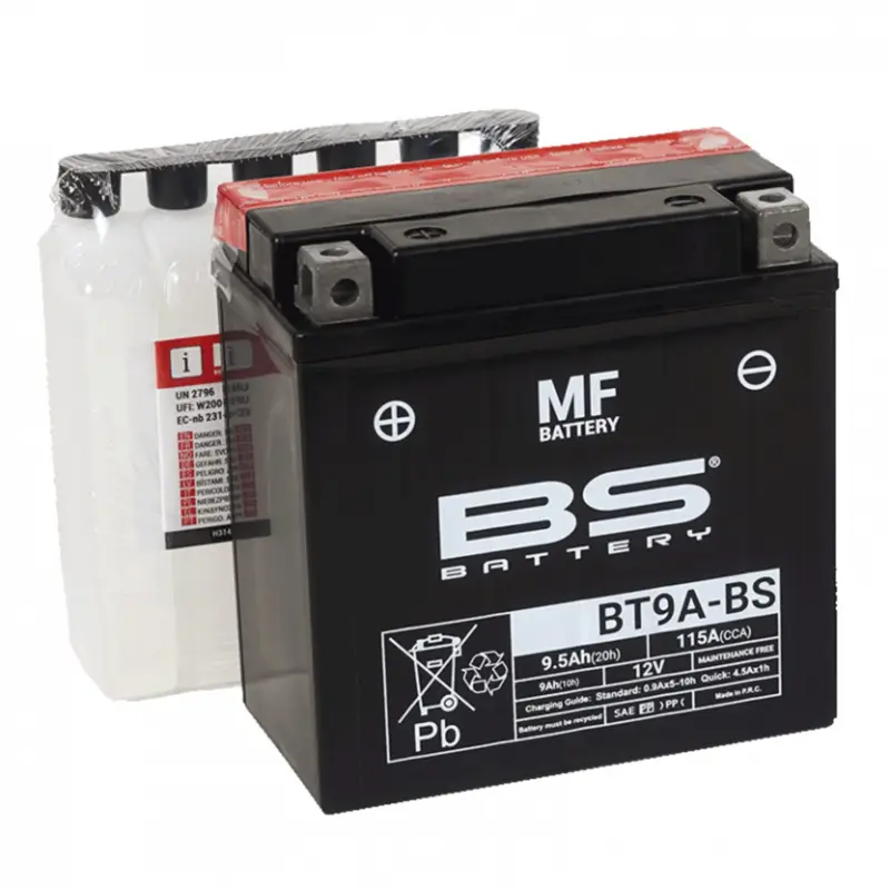 Bezúdržbová motocyklová baterie BS-BATTERY BT9A-BS Značkový