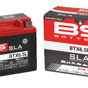 Továrně aktivovaná motocyklová baterie BS-BATTERY BTX6.5L (FA) SLA Výprodej