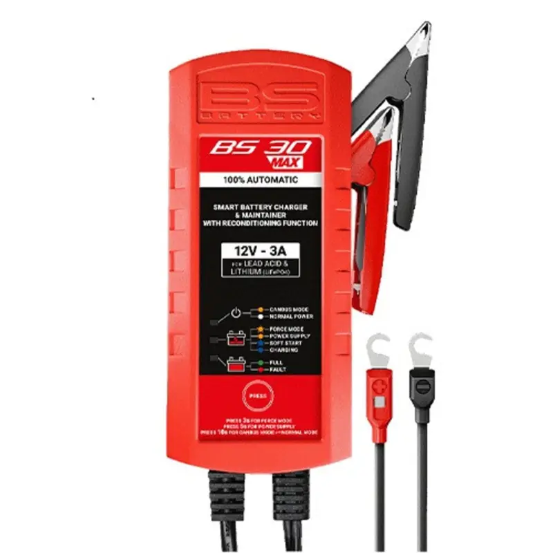 Výhodná Nabídka Nabíječka baterií BS-BATTERY SMART BS30MAX (vhodné také pro lithiové baterie) 12V 3A