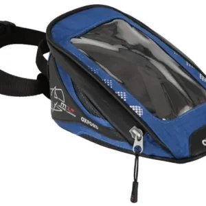 tankbag na motocykl M1R Micro, OXFORD (černý/modrý, objem 1 l) Hit Sezóny