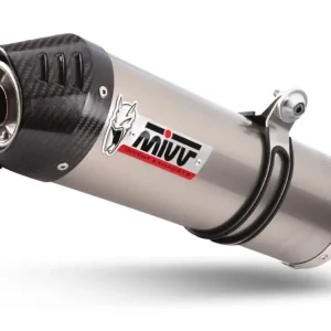 Akční Nabídka 2 koncovky výfuku MIVV OVAL S.052.LNC Titan / Carbon cap