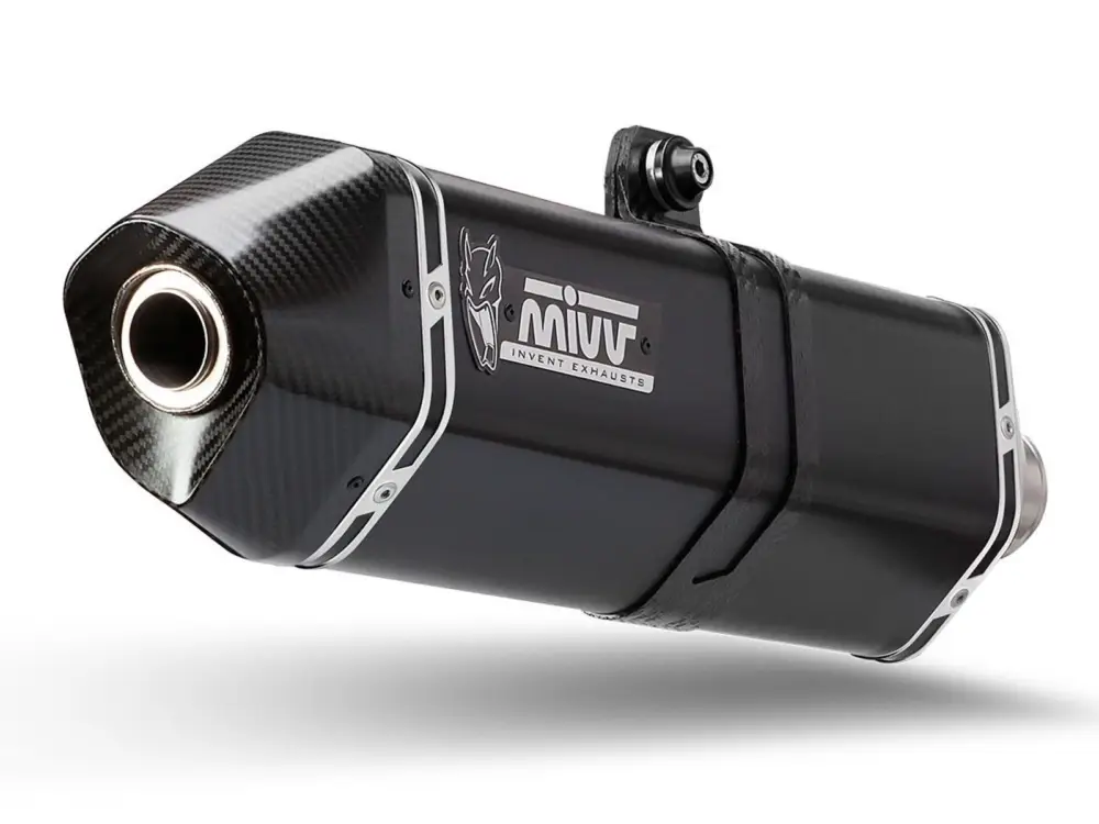 2 koncovky výfuku MIVV SPEED EDGE S.052.LRB Černá ocel Bezpečná Platba