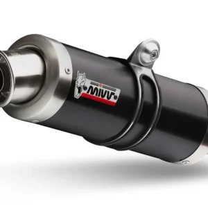 2 koncovky výfuku MIVV GP A.004.LXB Černá ocel Ověřený