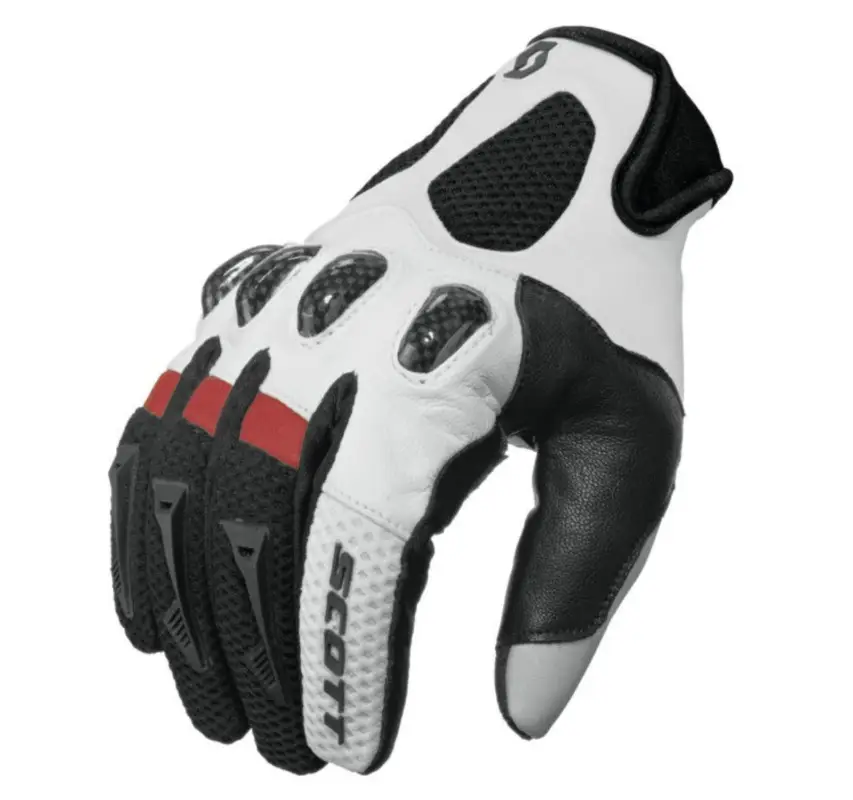 Rychlé Dodání SCOTT moto kožené rukavice ASSAULT black red