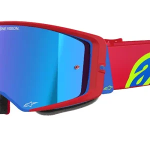 Alpinestars brýle SUPERTECH CORP, ALPINESTARS (červená/modrá, zrcadlové stříbrné plexi) 2025 Nejlepší Volba