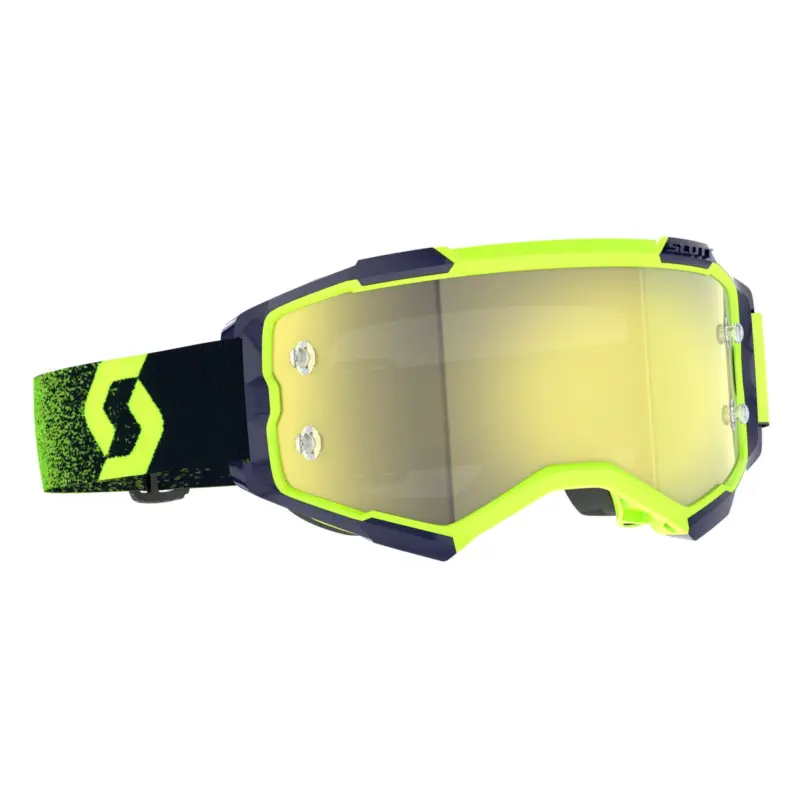 SCOTT Motokrosové brýle FURY CH neon green neon yellow yellow chrome works Značkový