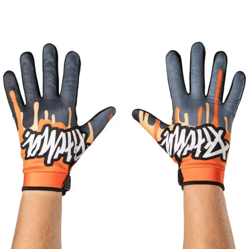 PITCHA moto rukavice DRIPP orange black Oblíbený