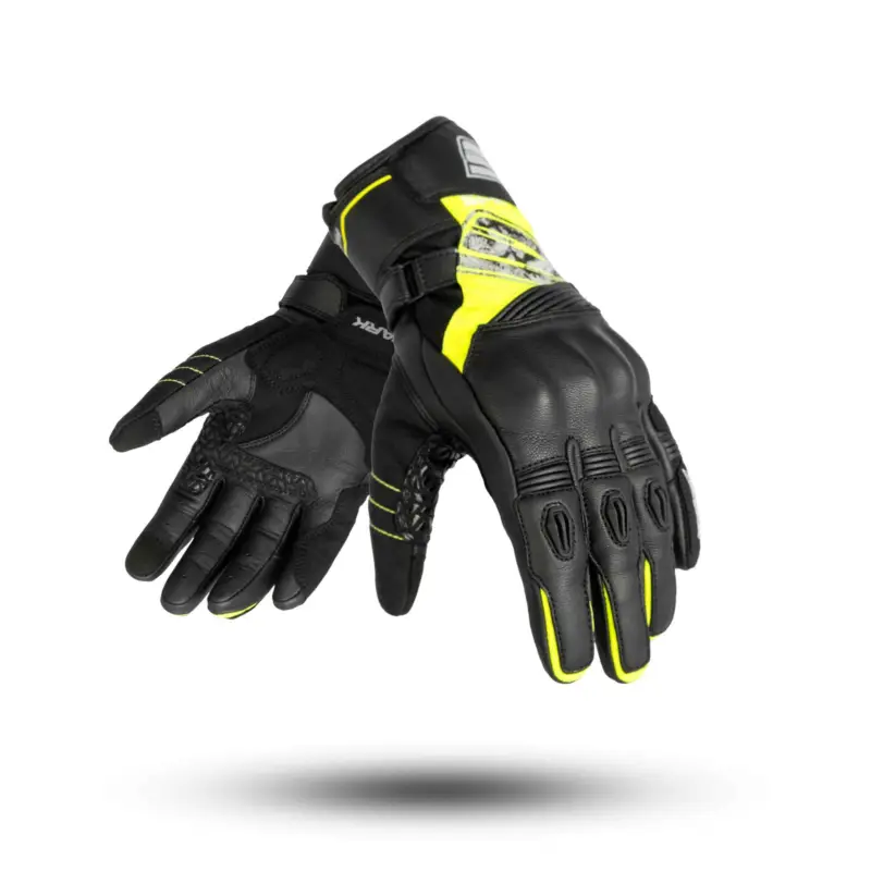 Odeslání Ihned Pánské kožené moto rukavice SPARK CRUISE fluo