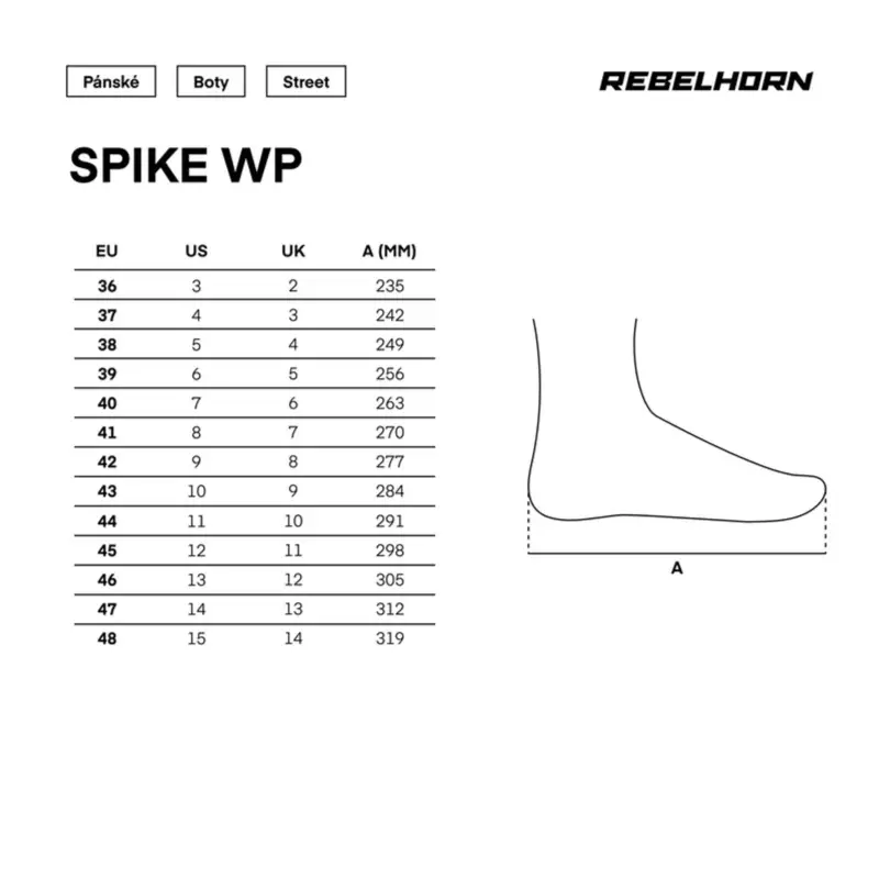 REBELHORN Moto boty SPIKE WP černé Must-Have