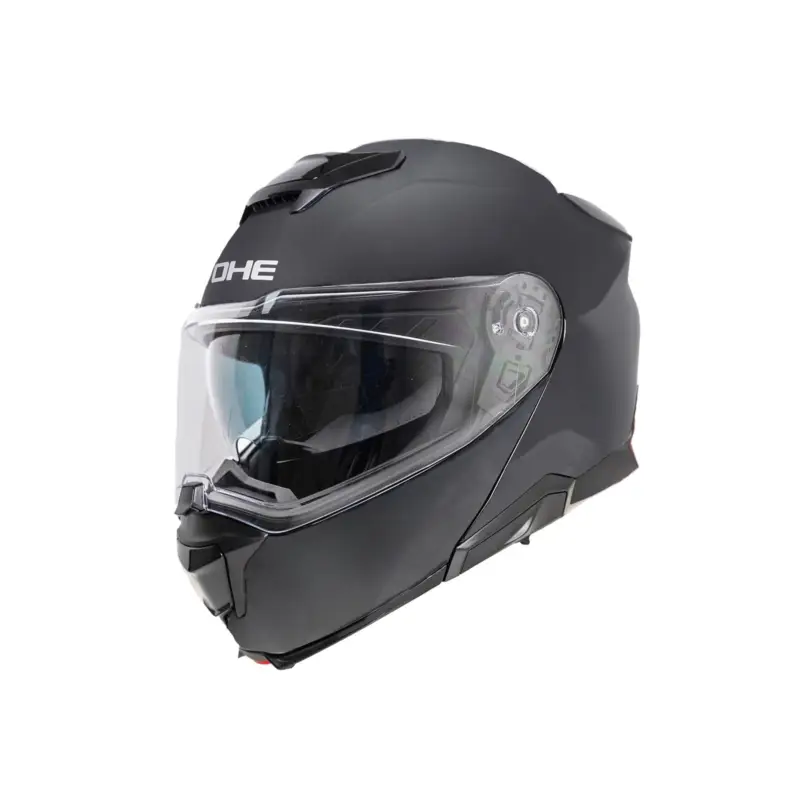YOHE Výklopná moto přilba 937 Double Visor Matná Černá Pouze Dnes