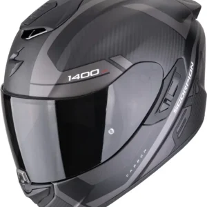 SCORPION Integrální moto přilba EXO-1400 EVO II CARBON AIR ENKO matná černo stříbrná Ověřený