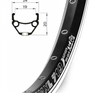 ráfek REMERX DRAGON 719 V-brake 622x19 36děr černý nýt Autentický