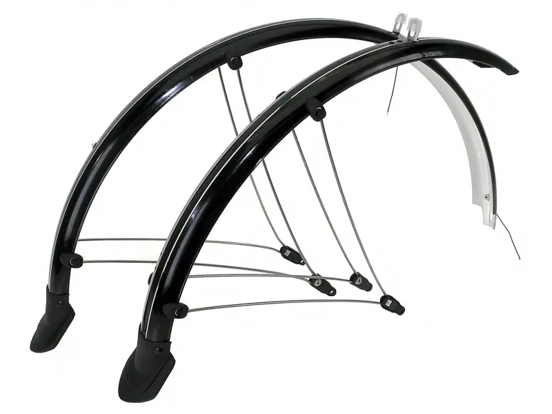Originální blatníky M-Wave 26" šíře 60mm + dynamo kabely černé servisní balení
