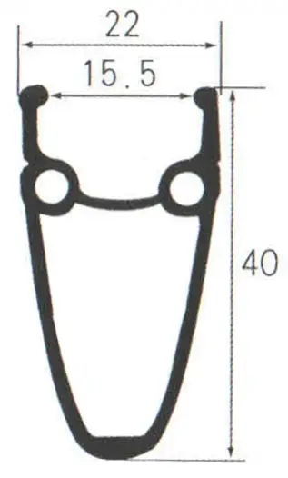 ráfek 28"/622 32d. CNC výška 40mm double bílý Akční Nabídka