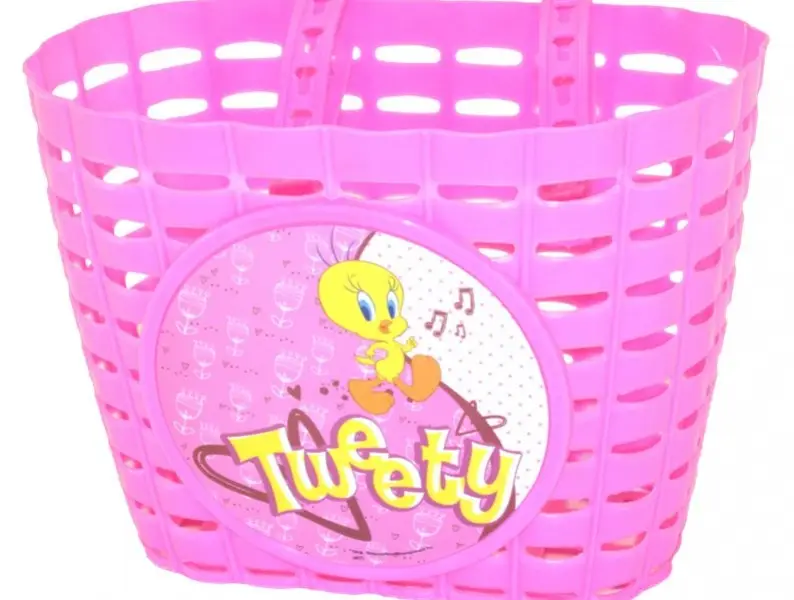 Nakupujte Hned koš dětský barevný růžový TWEETY + pásky