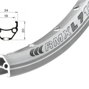 ráfek REMERX DRAGON 719 V-brake 622x19 32děr stříbrný nýt Zlevněný