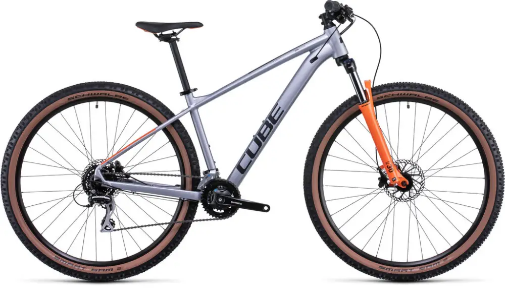 Horské kolo Cube Aim Race silver´n´orange 2022 Výhodná Nabídka