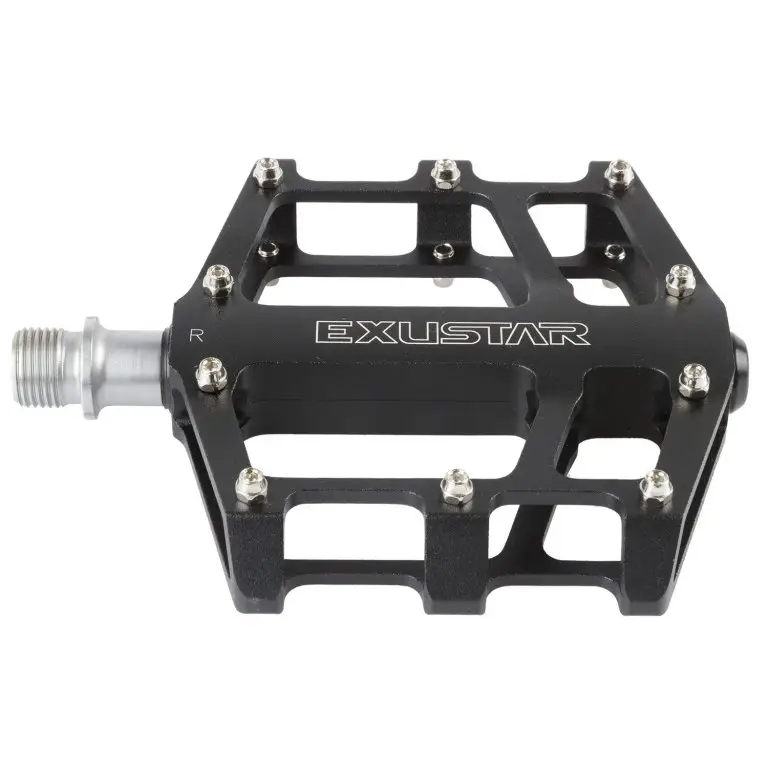 pedály BMX FLAT EXUSTAR standard závit 9/16" černé Nejprodávanější
