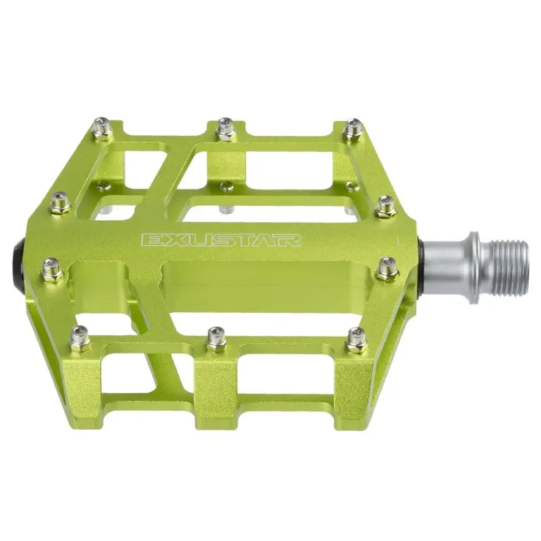 pedály BMX FLAT EXUSTAR standard závit 9/16" zelené Novinka