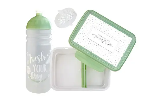 Cenově Výhodný set R&B box a lahev FRESH 2v1 olivová 700ml