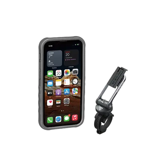 obal na mobil TOPEAK RIDECASE pro iPhone 13 Mini černá/šedá Super Cena