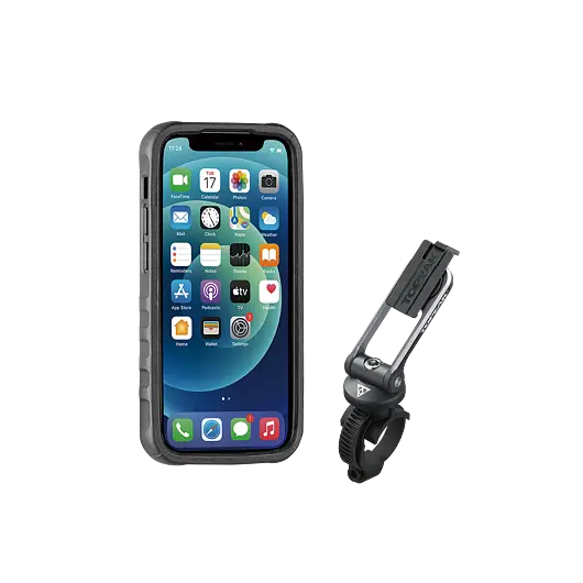 Přímo Od Výrobce obal na mobil TOPEAK RIDECASE pro iPhone 12 Mini černá/šedá
