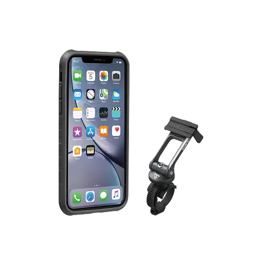 obal na mobil TOPEAK RIDECASE pro iPhone XR černá/šedá Must-Have