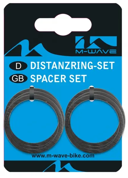 podložky AH M-Wave Al 11/8 5mm černé 6ks Omezená Nabídka