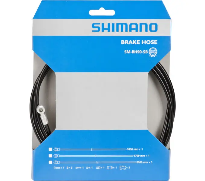 Sleva hadička hydraulických brzd Shimano SM-BH90-SB 2000mm XT-M785 černá original bale